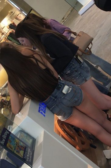 candid teens shorts