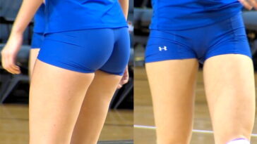 Super Tight College Girl in Grey Spandex Shorts🔥🔥 (Camel Toe and Face  shots) - Short Shorts & Volleyball - Forum
