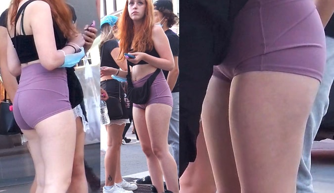 Pretty Redhead TEEN With Sexy Cameltoe In Tight Spandex Shorts - Candid  Teens - Creepshots - Candid Voyeur Girls - Candid Ass Girls - Teen Porn