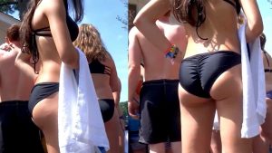 pool party voyeur ass