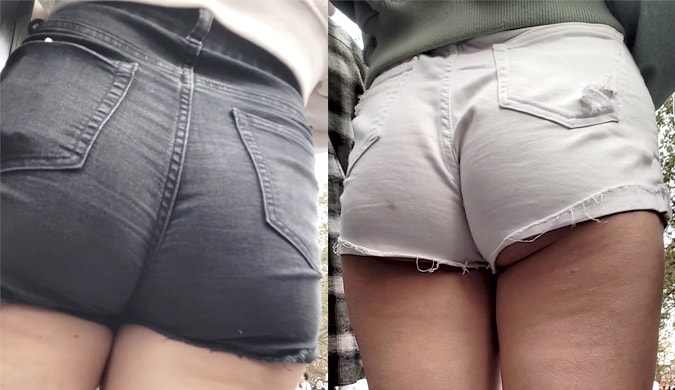 teen ass shorts voyeur