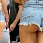 sexy candid porn denim shorts