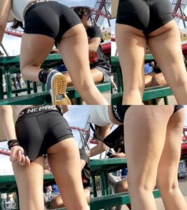 candid nike pro shorts teens ass